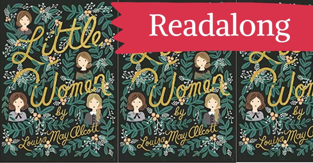 Three Covers of Little Women with Text of Readalong